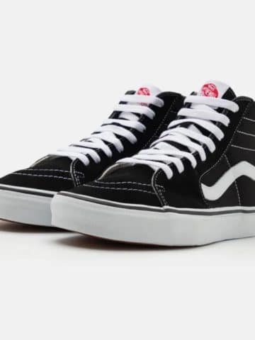 Sk8-Hi Trainer In Black White  - 3